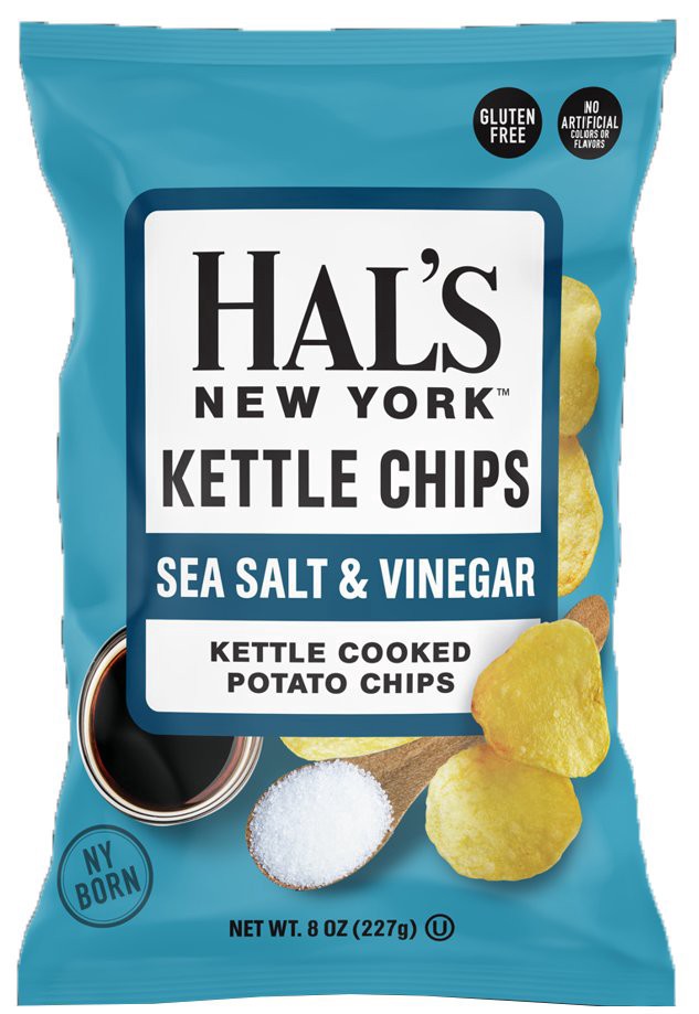 slide 1 of 1, Hals Chips Hal's Ny Ss Vinegar, 8 oz