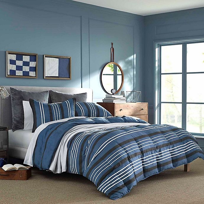 slide 1 of 3, Nautica Valmont Full/Queen Comforter Set - Navy, 1 ct