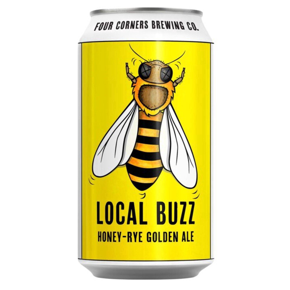 slide 4 of 6, Four Corners Brewing Co. Four Corners Local Buzz Golden Ale Craft Beer, 6 pk 12 fl oz Cans, 5.0% ABV, 6 ct