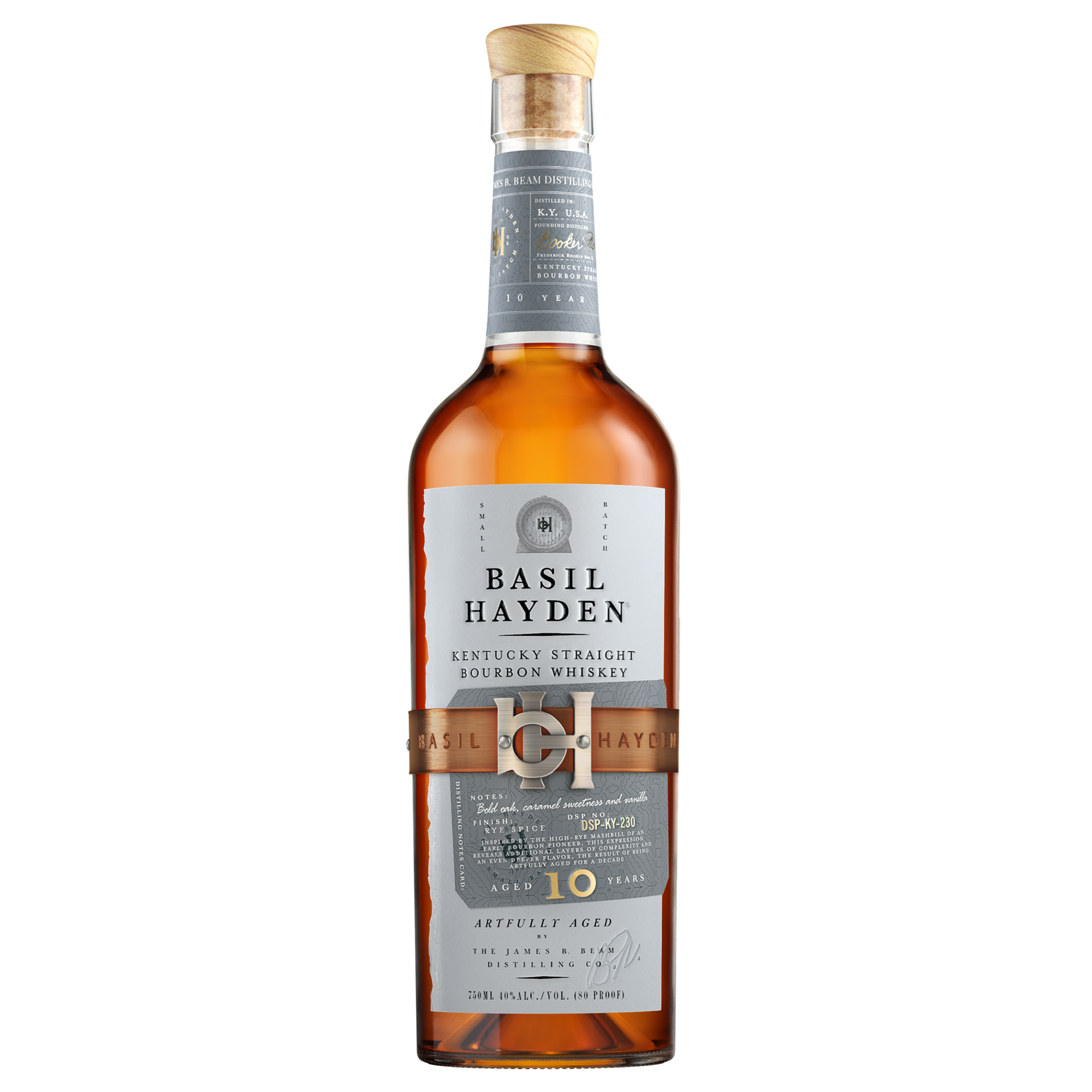 slide 2 of 2, Basil Hayden'S 10Yr Bourbon, 750 ml