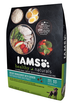 slide 1 of 6, IAMS Healthy Naturals Weight Management With Chicken Adult Dry Dog Food, 12.5 lb