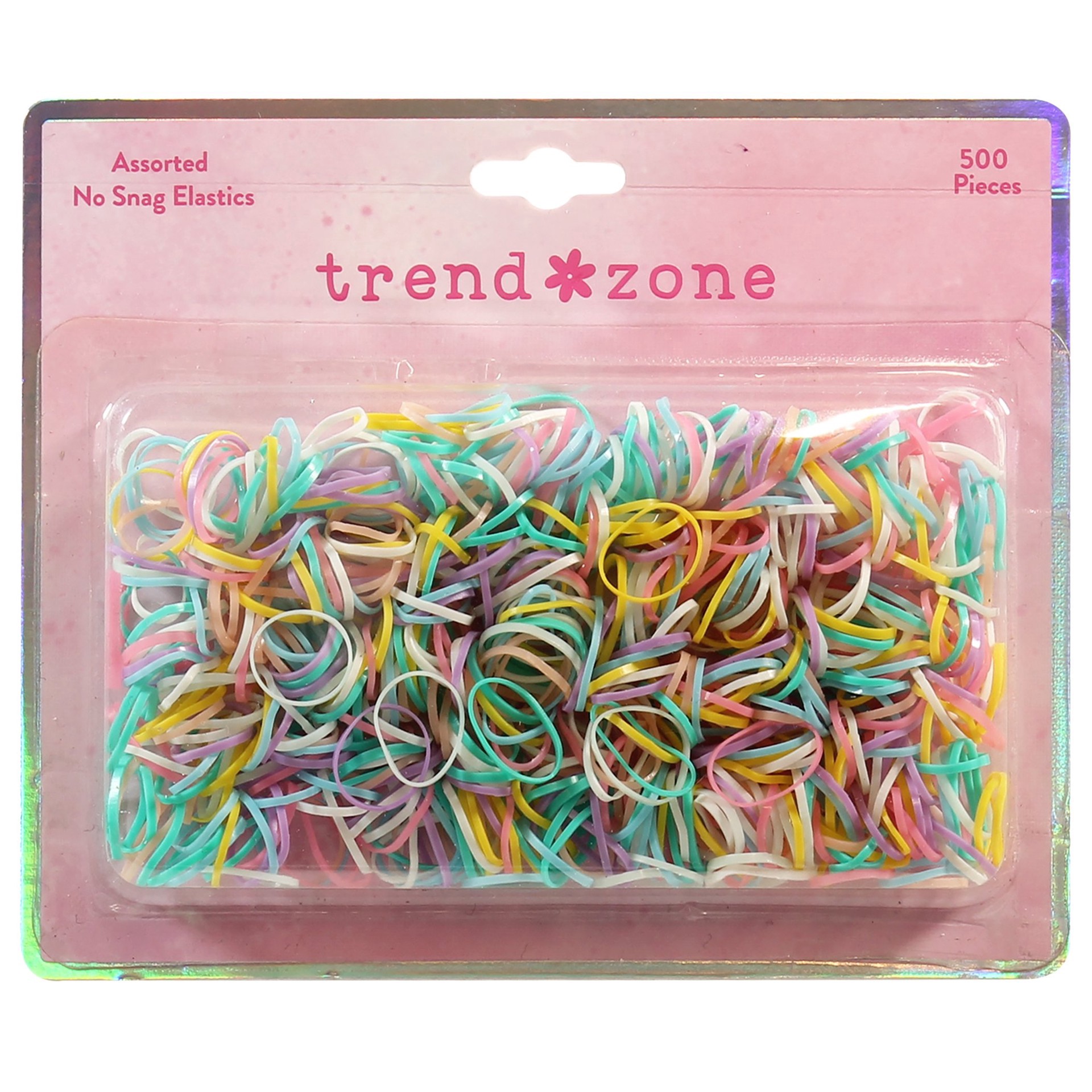 slide 1 of 1, Trend Zone Pastel No Damage Elastics, 500 ct