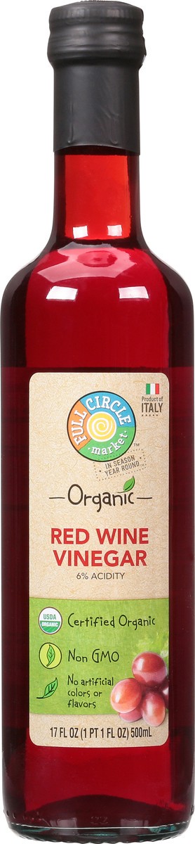 slide 8 of 9, Full Circle Market Organic Red Wine Vinegar - 17 fl oz, 17 fl oz