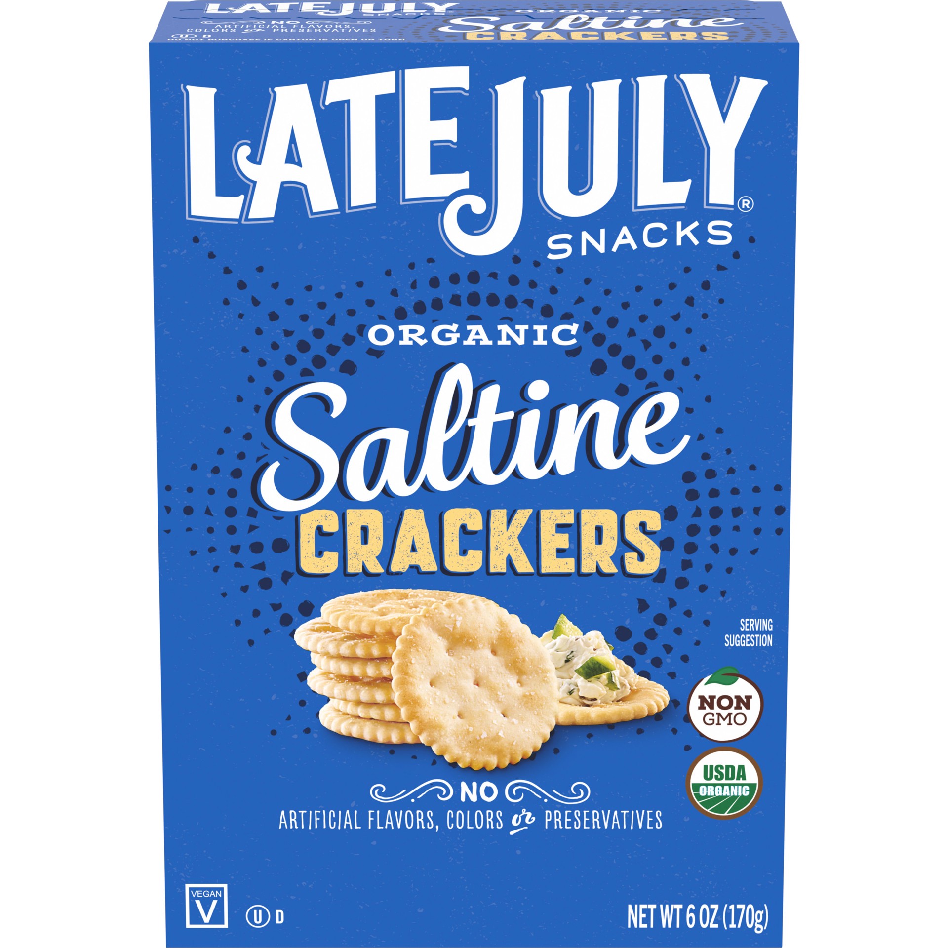 slide 1 of 5, Late July Saltines Round Crackers, 6 oz