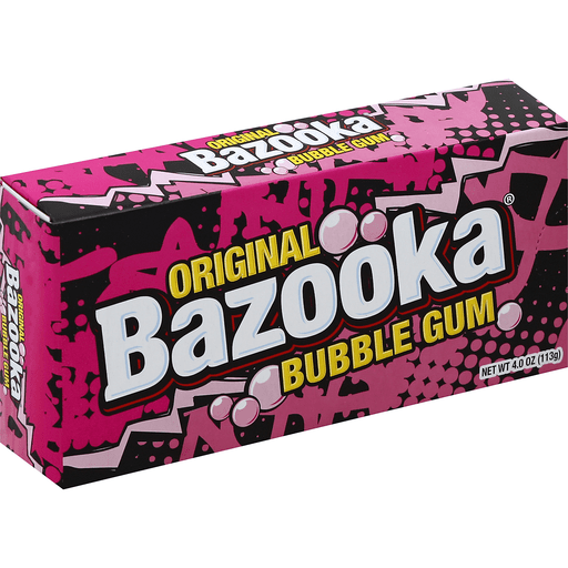 slide 2 of 2, Bazooka Bubble Gum, Original-Bazooka, 4 oz