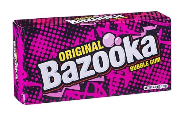 slide 1 of 2, Bazooka Bubble Gum, Original-Bazooka, 4 oz