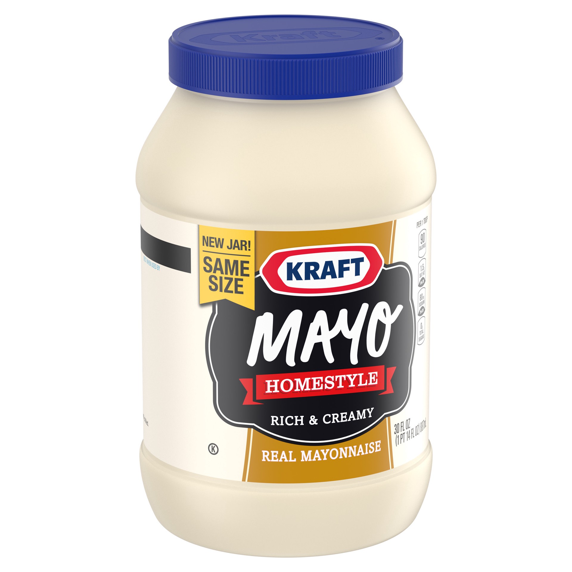 slide 3 of 5, Kraft Homestyle Mayonnaise, 30 oz