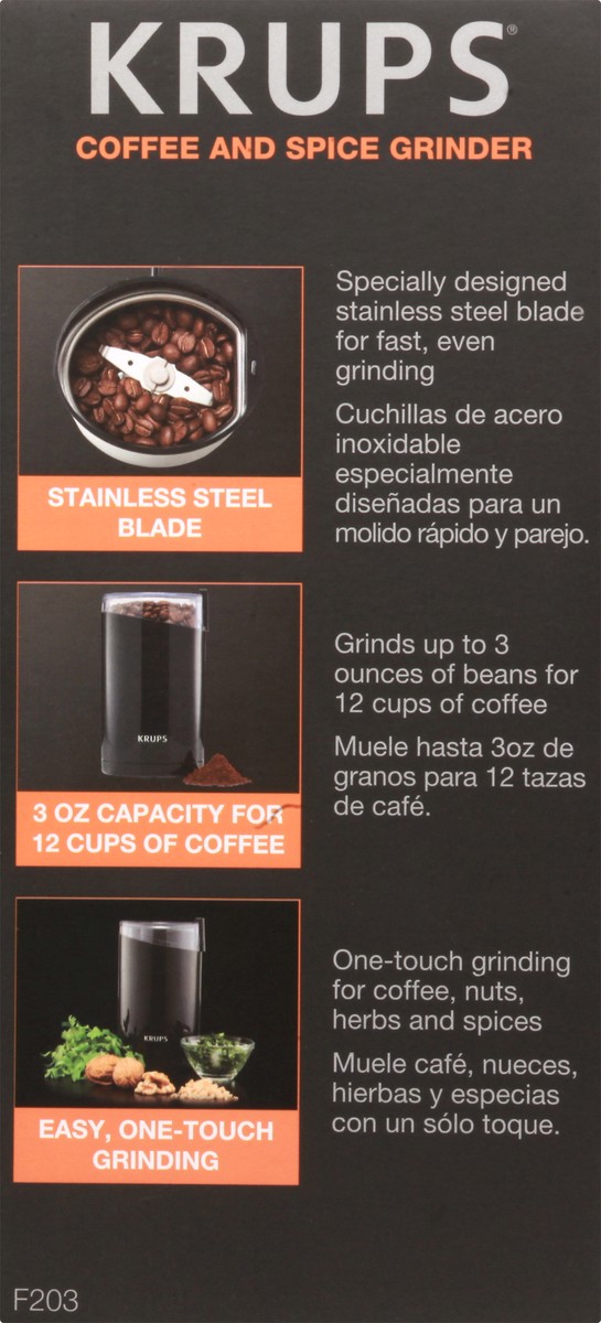 slide 3 of 11, Krups Coffee and Spice Grinder 1 ea, 1 ct