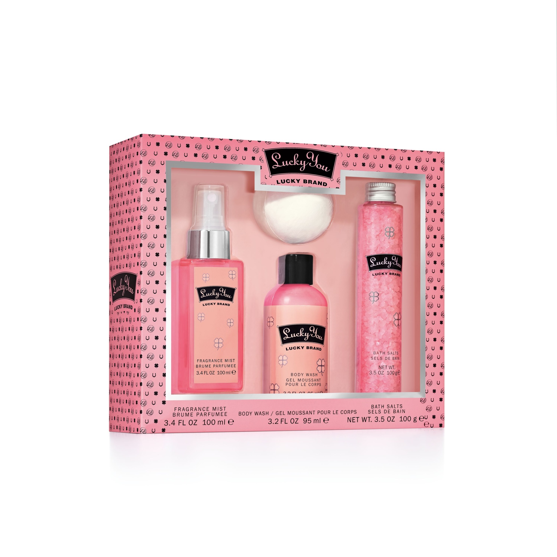 slide 1 of 1, Lucky You Fragrance Bath Set for Women, 4 ct