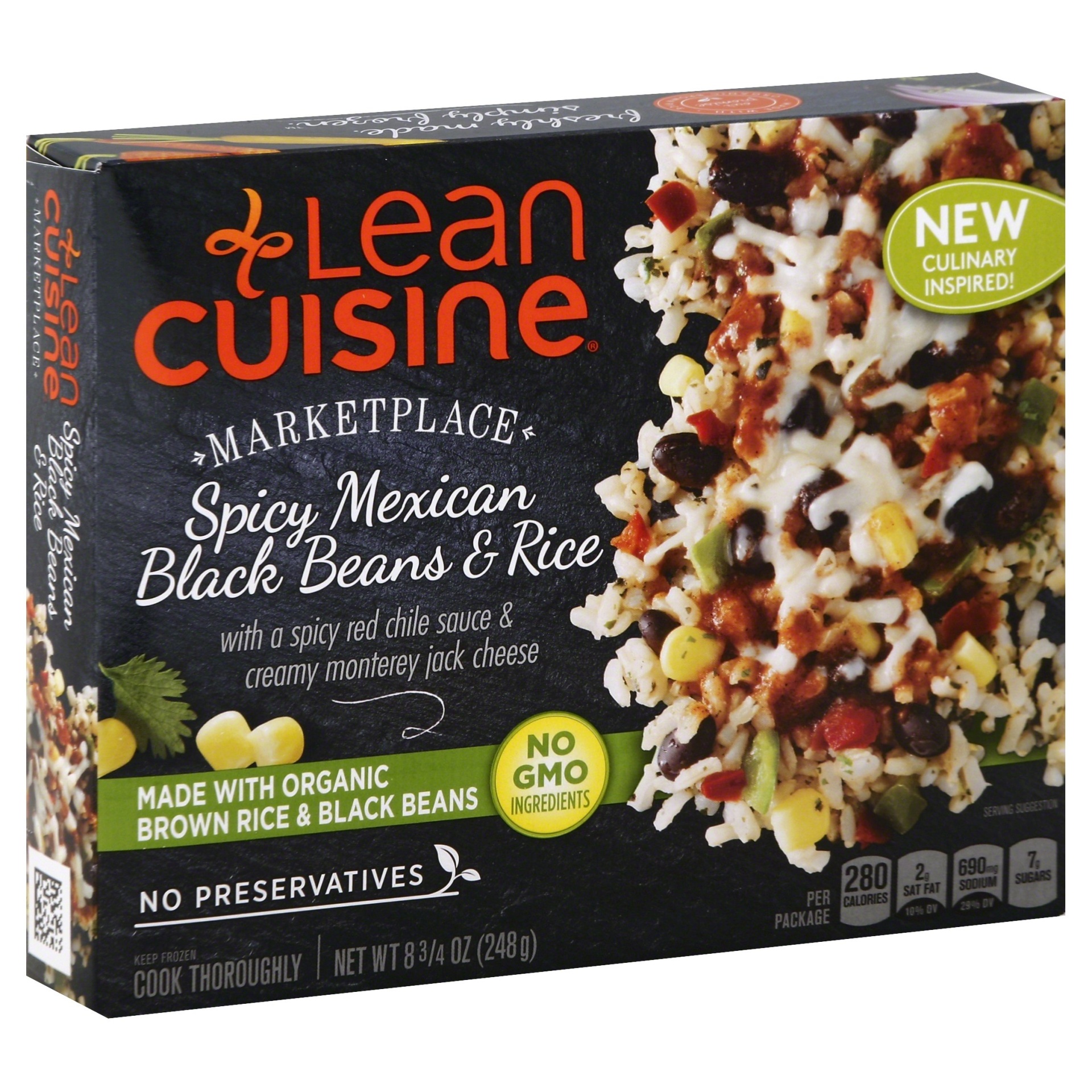 slide 1 of 1, Lean Cuisine Marketplace Spicy Mexican-Style Black Beans & Rice, 8.75 oz