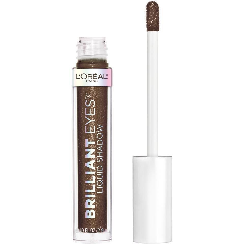 slide 1 of 1, L'Oréal Brilliant Eyes Shimmer Liquid Eyeshadow Makeup - Royal Onyx, 0.1 oz