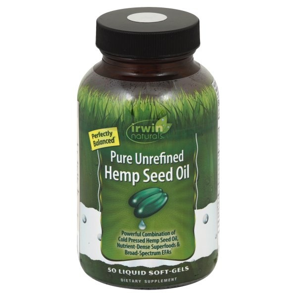 slide 1 of 1, Irwin Naturals Hemp Seed Oil, 50 ct