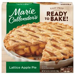 Marie Callender's Lattice Apple Pie, Ready to Bake Frozen Dessert, 42 oz.