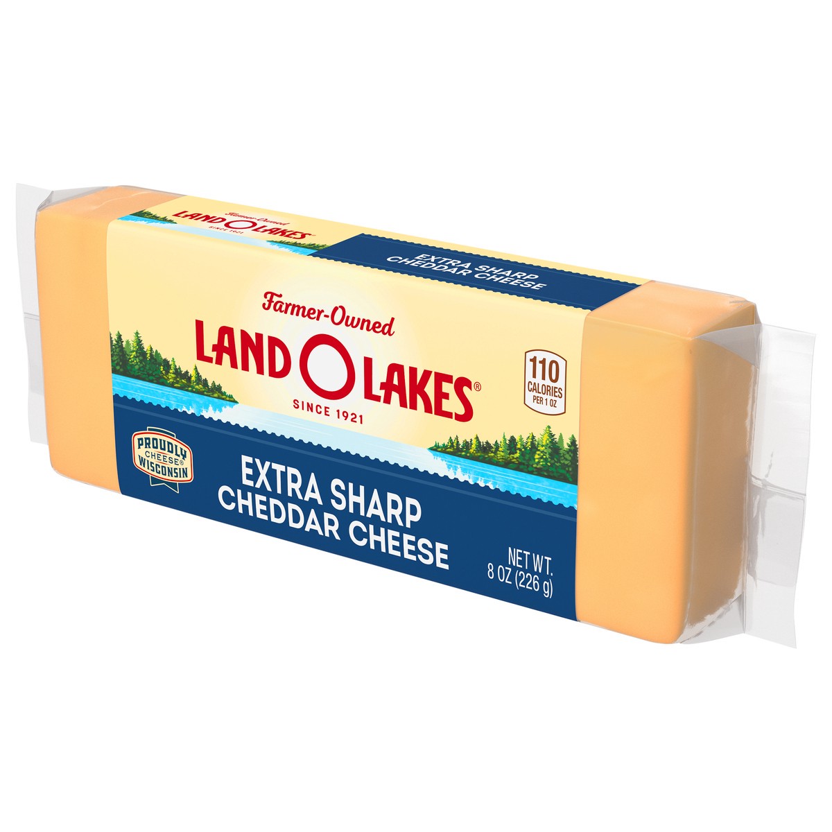 slide 9 of 12, Land O'Lakes Extra Sharp Cheddar Cheese Chunk, 8 oz