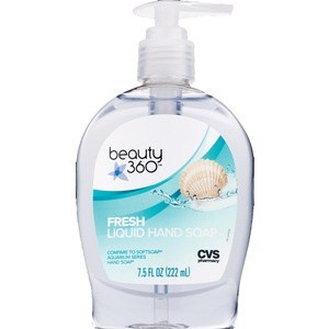 slide 1 of 1, Beauty 360 Antibacterial Hand Soap, Fresh, 11.25 fl oz; 333 ml