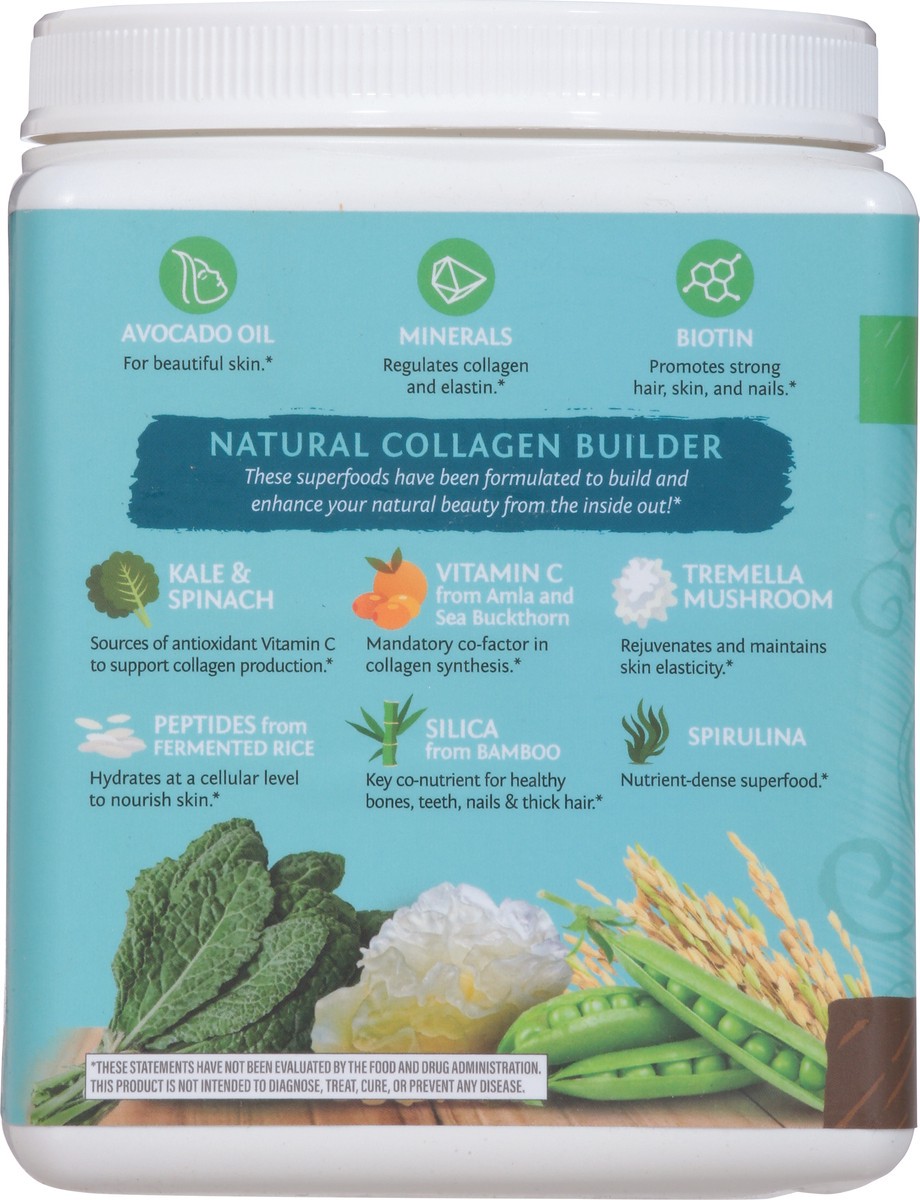 slide 4 of 9, Sunwarrior Organic Chocolate Fudge Flavor Collagen Builder 17.4 oz, 17.4 oz