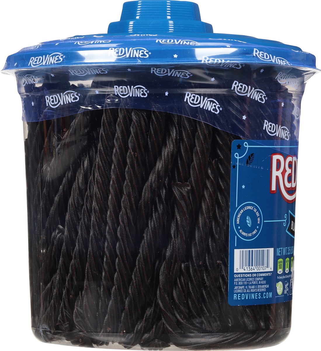 slide 5 of 14, Red Vines Jar Black Licorice Twists, 3.5 lb