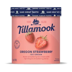 Tillamook Oregon Strawberry Ice Cream 1.5 qt