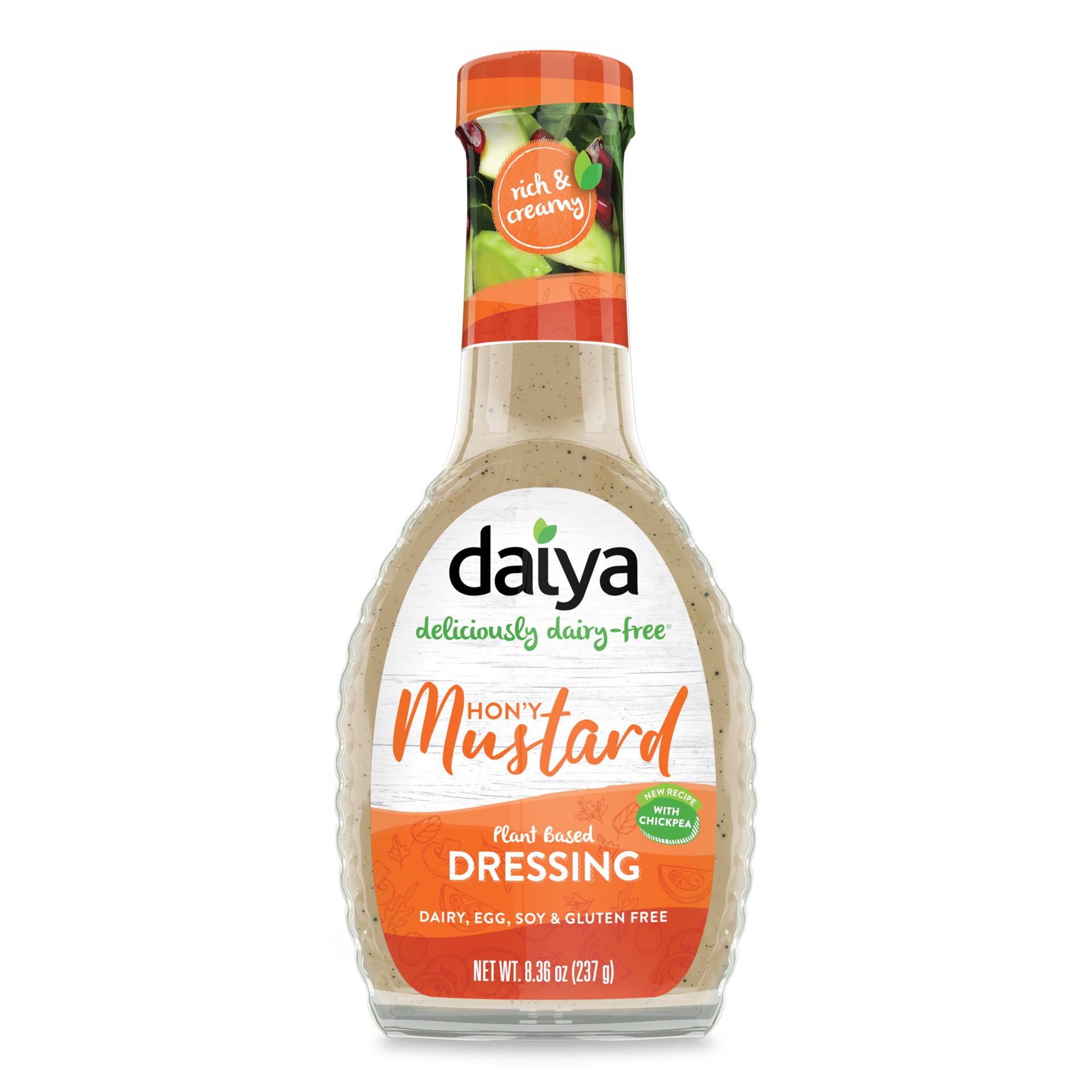 slide 1 of 9, Daiya Dairy Free Hon'y Mustard Vegan Salad Dressing - 8.36 oz, 8.36 oz