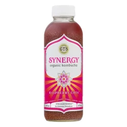 GT's Synergy Organic Kombucha Raspberry Chia