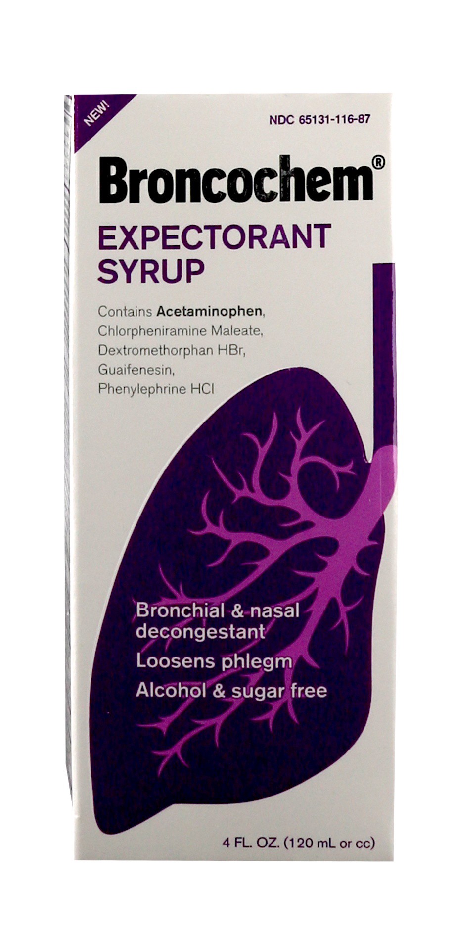 slide 1 of 1, Broncochem Expectorant Syrup, 1 ct