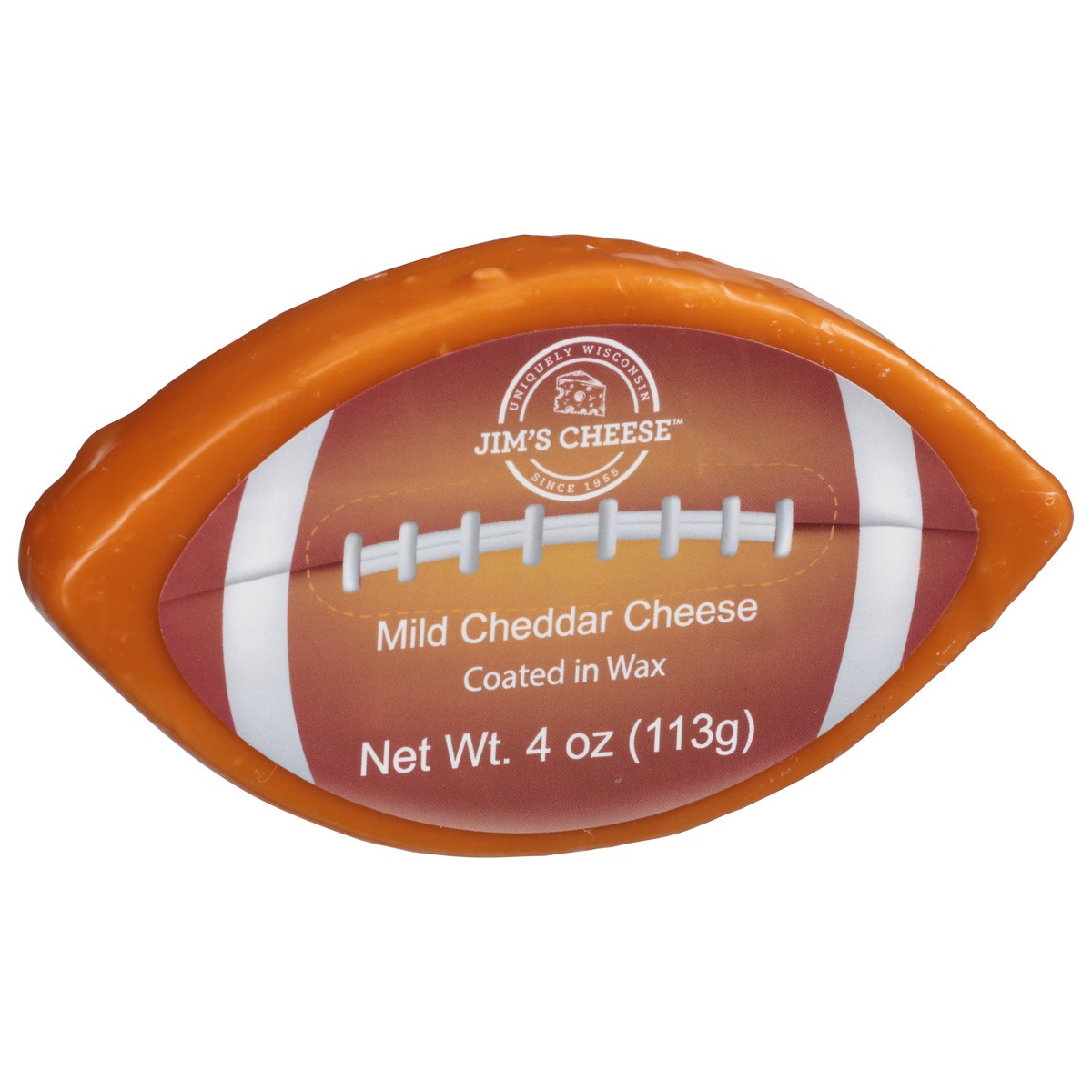 slide 2 of 11, Jim's Cheese Deli Source Football Shaped Cheese, 4 oz