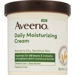 Aveeno Daily Moisturizing Cream, Fragrance Free, 15 Oz
