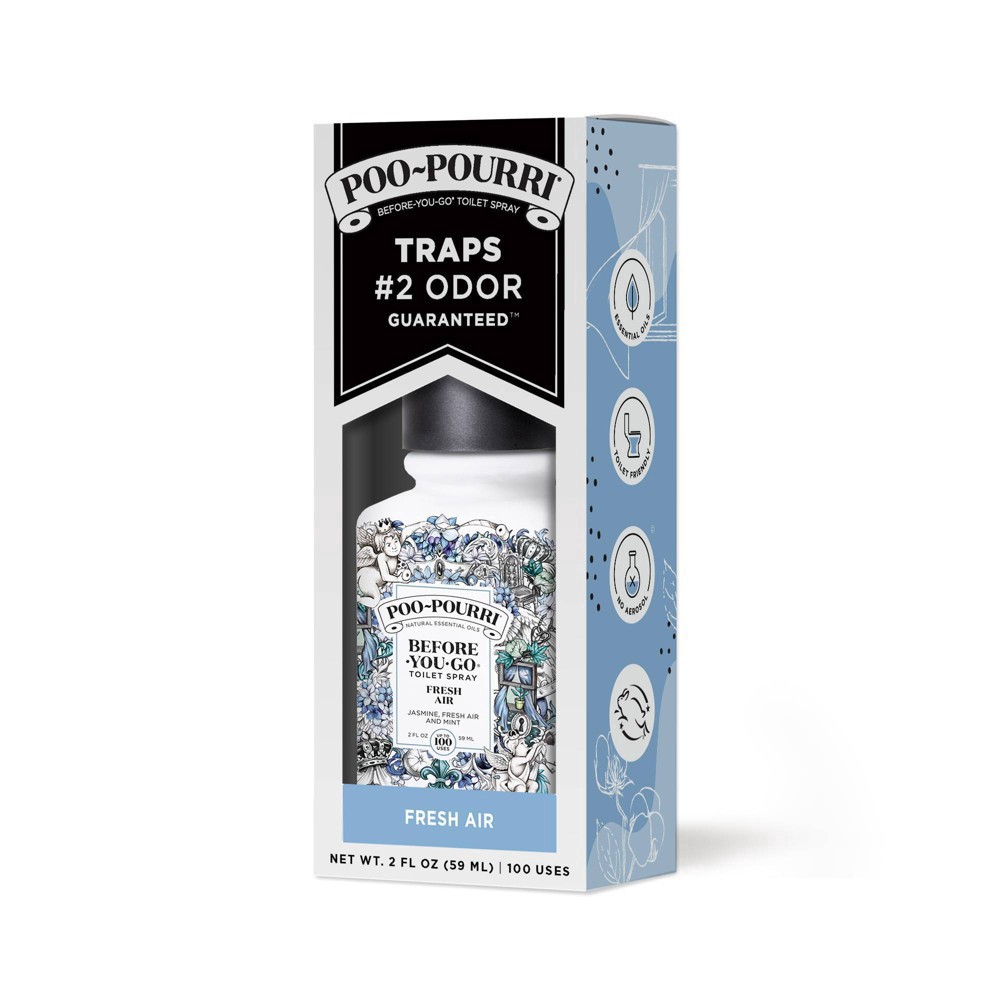 slide 2 of 5, Poo-Pourri Before-You-Go Fresh Air Toilet Spray 2 fl oz, 2 oz