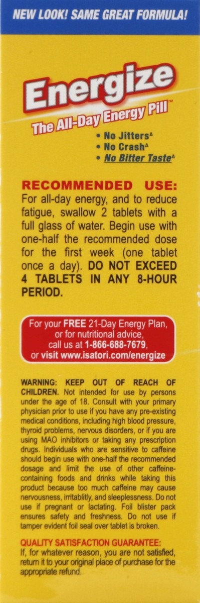 slide 3 of 5, Isatori Energize 28 ea, 28 ct