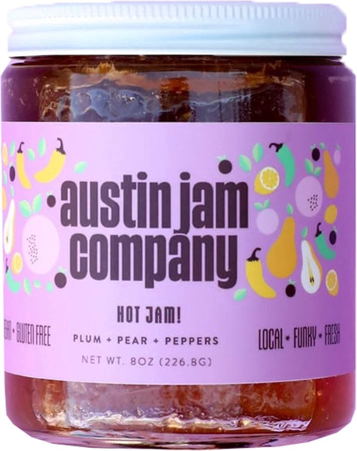 slide 1 of 1, Austin Jam Company Plum Pear & Peppers Hot Jam, 8 oz