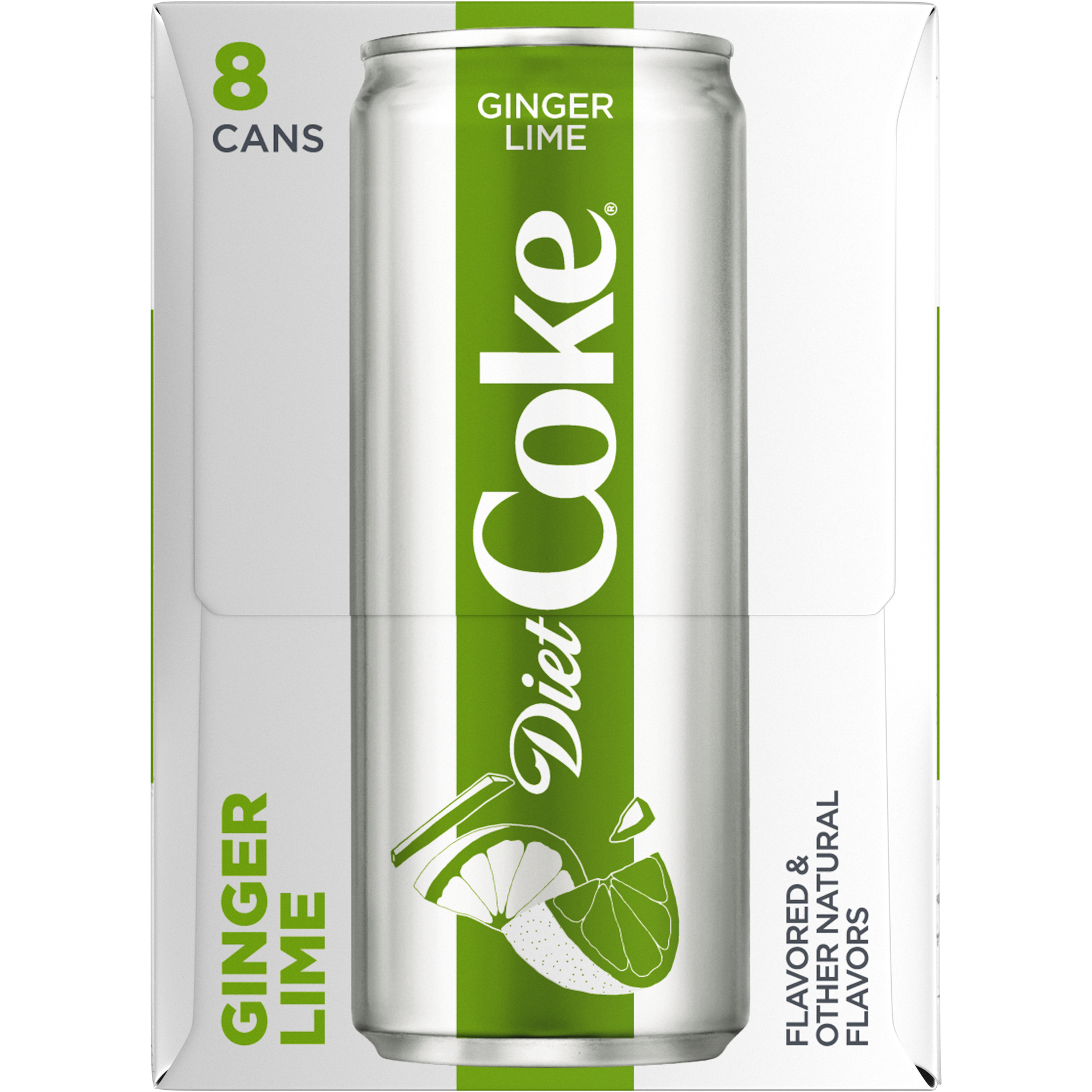 slide 2 of 7, Diet Coke Ginger Lime Soda Soft Drink- 96 fl oz, 96 fl oz