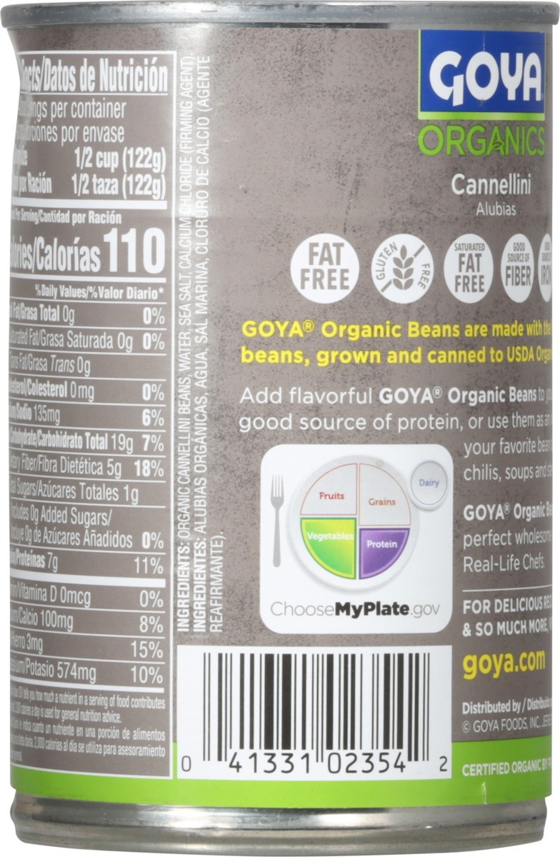 slide 12 of 13, Goya Organics Low Sodium Cannellini Beans 15.5 oz, 15.5 oz