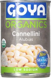 Goya Organics Low Sodium Cannellini Beans 15.5 oz