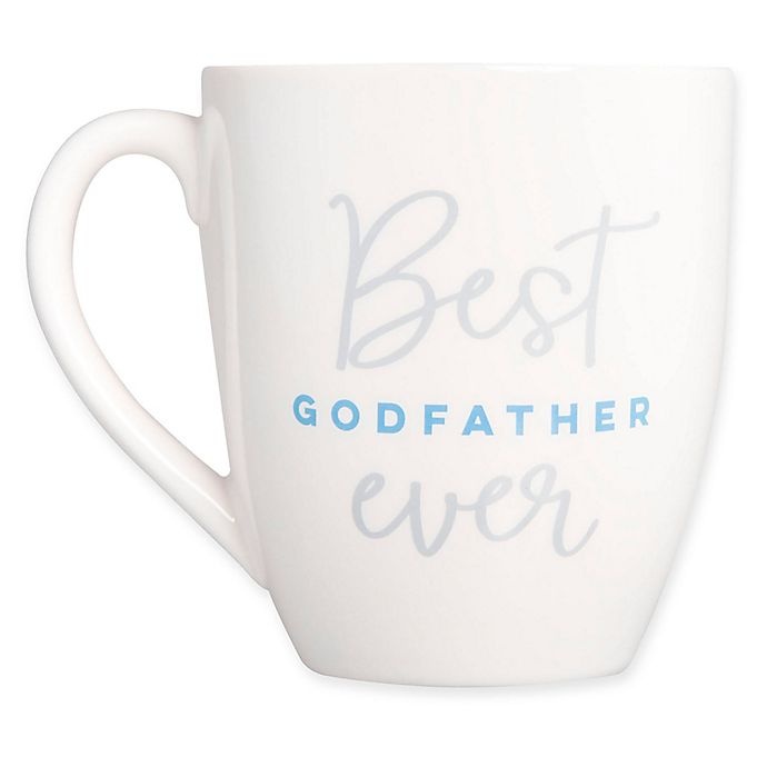 slide 1 of 1, Pearhead Best Godfather Ever'' Mug - White/Blue'', 1 ct