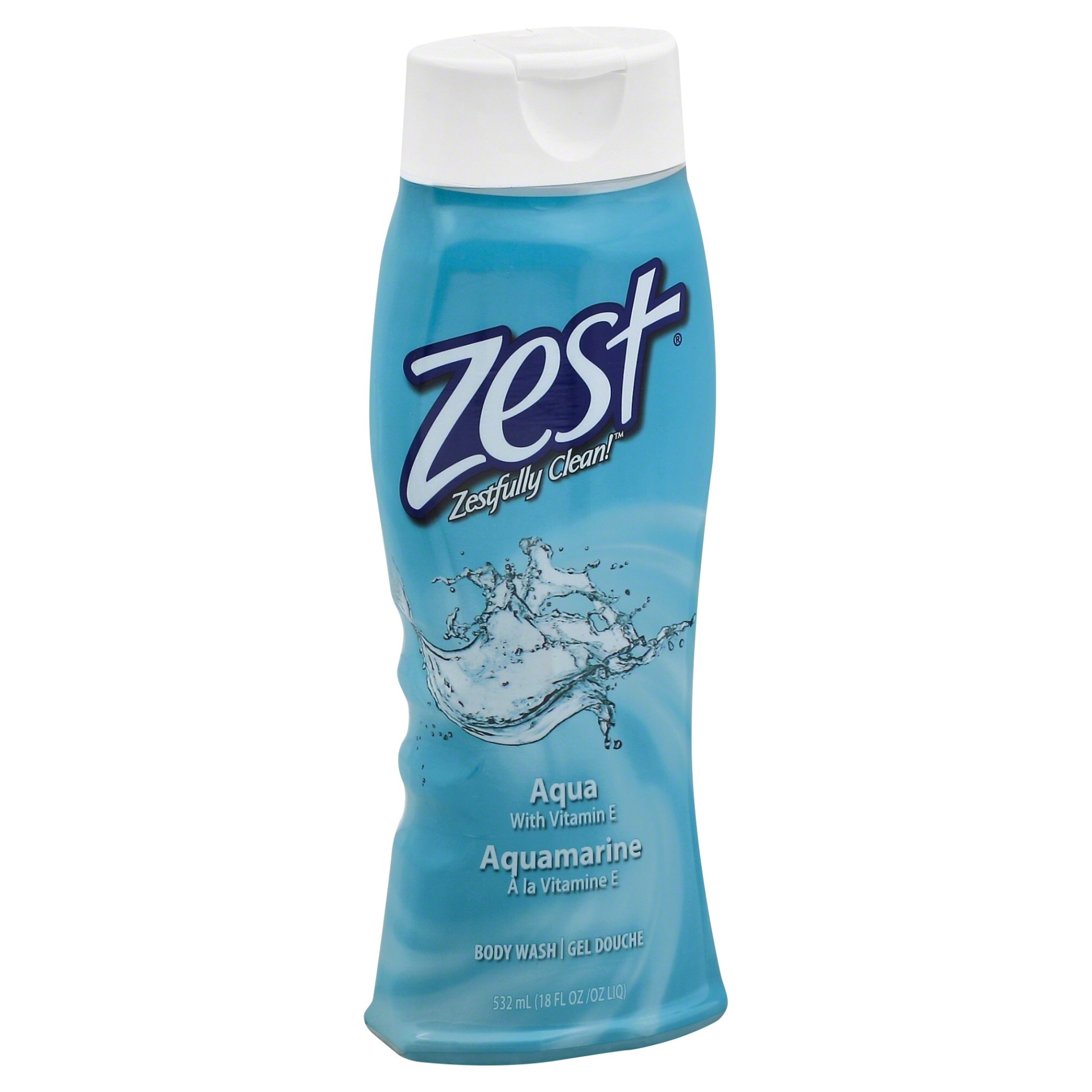 slide 1 of 7, Zest Aqua Body Wash, 18 fl oz