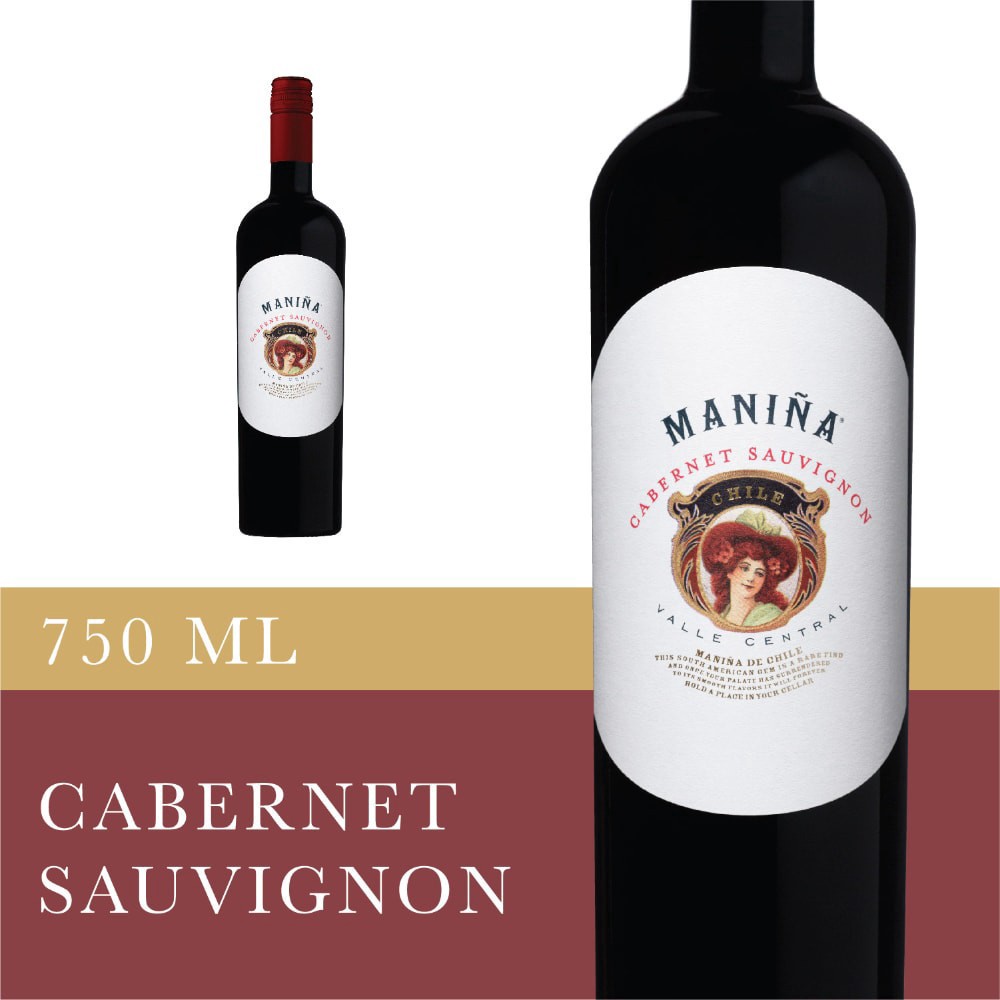 slide 6 of 6, Manina Cabernet Sauvignon, 750 ml
