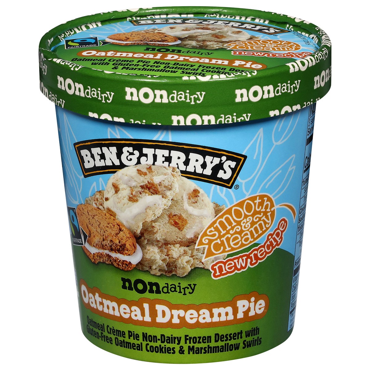 slide 14 of 14, Ben & Jerry's Non-Dairy Oatmeal Dream Pie Frozen Dessert - 16oz, 16 oz