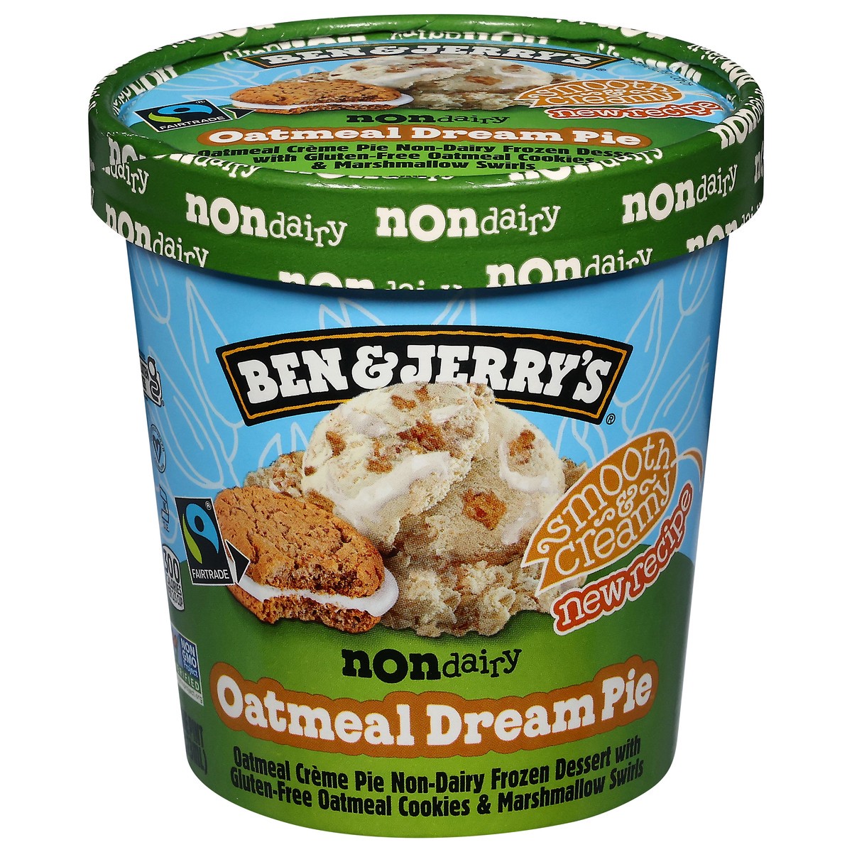 slide 9 of 14, Ben & Jerry's Non-Dairy Oatmeal Dream Pie Frozen Dessert - 16oz, 16 oz