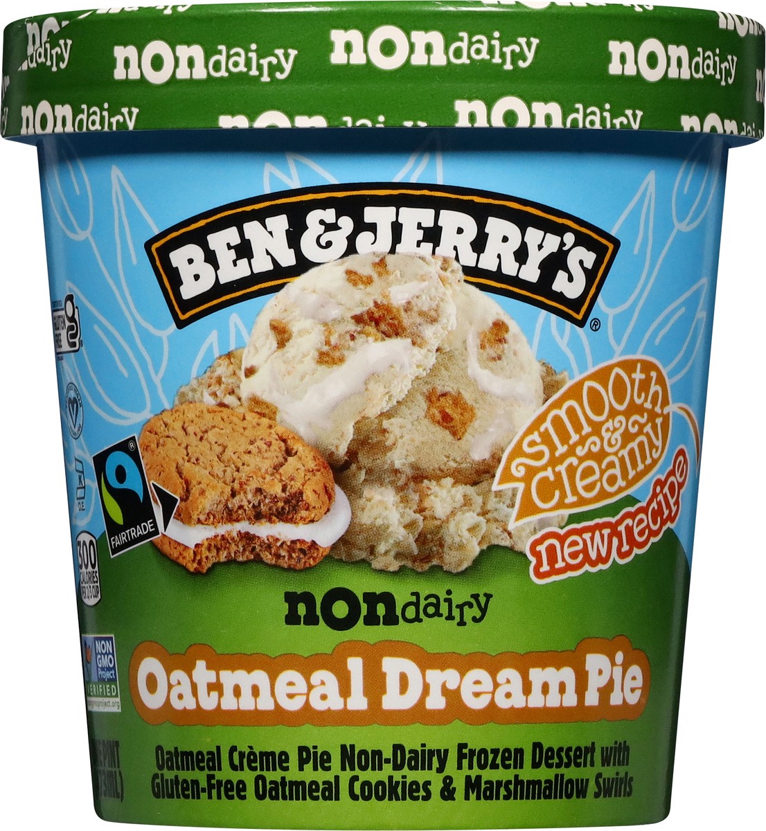 slide 6 of 14, Ben & Jerry's Non-Dairy Oatmeal Dream Pie Frozen Dessert - 16oz, 16 oz