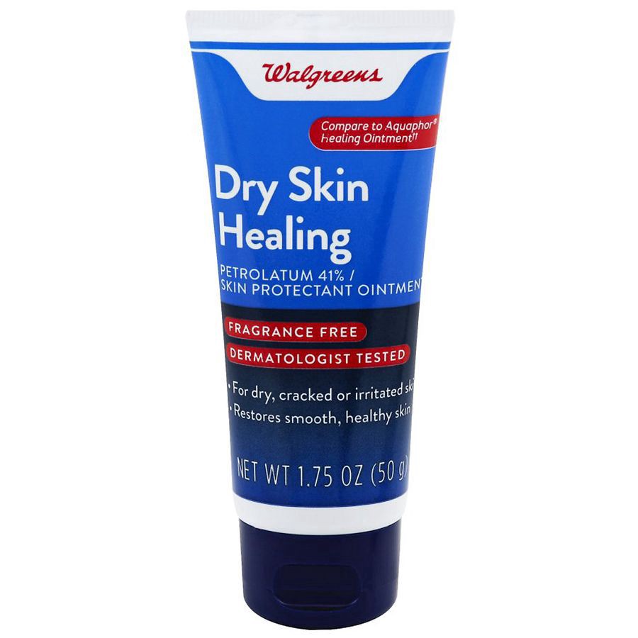 slide 1 of 2, Walgreens Dry Skin Healing Ointment Fragrance Free, 1.75 oz