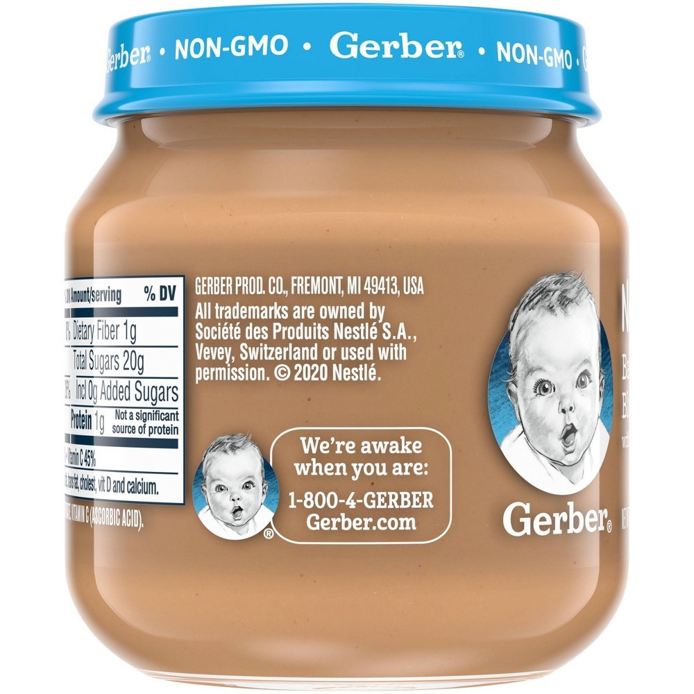 slide 7 of 7, Gerber 2nd Foods Natural Banana Blueberry Baby Food, 4 oz