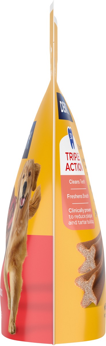 slide 5 of 9, Dentastix Large 40+ lb (18+ kg) Triple Action Beef Flavor Dog Food 32 ea, 32 ct