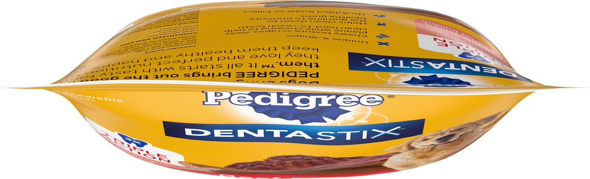 slide 9 of 9, Dentastix Large 40+ lb (18+ kg) Triple Action Beef Flavor Dog Food 32 ea, 32 ct