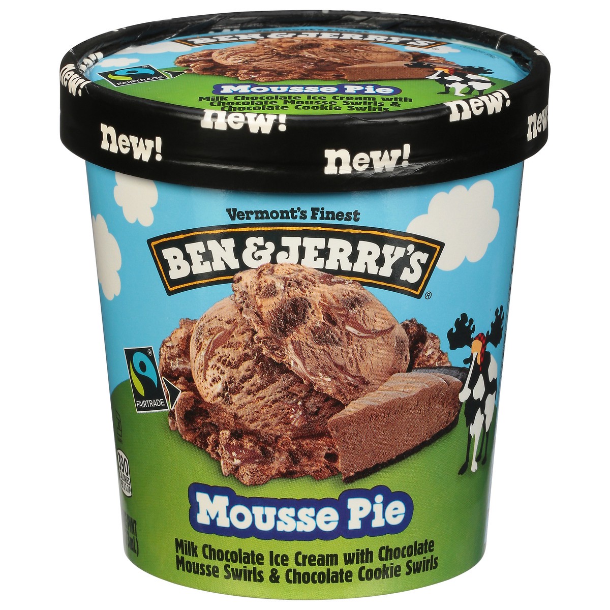 slide 1 of 13, Ben & Jerry's Mousse Pie Ice Cream 1 pt, 1 pint