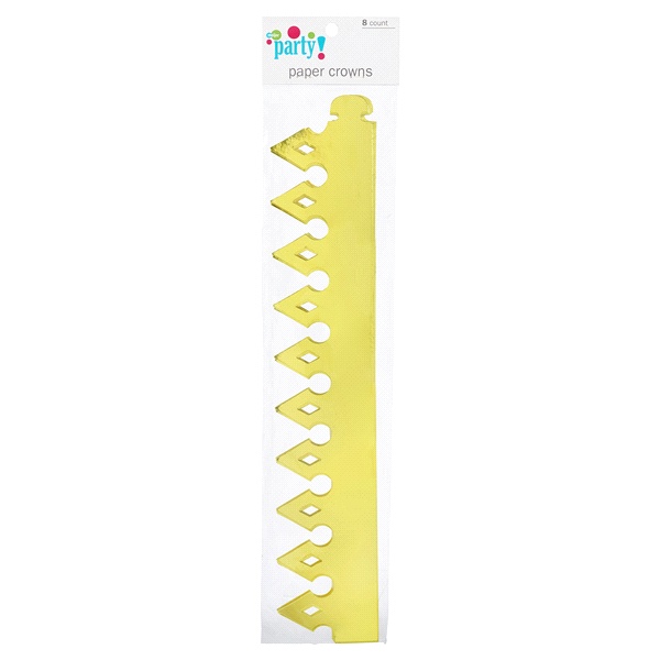 slide 1 of 1, Meijer Party Paper Crowns, 8 ct