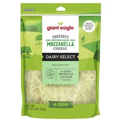 Giant Eagle Mozzarella Shredded Cheese - 16 oz