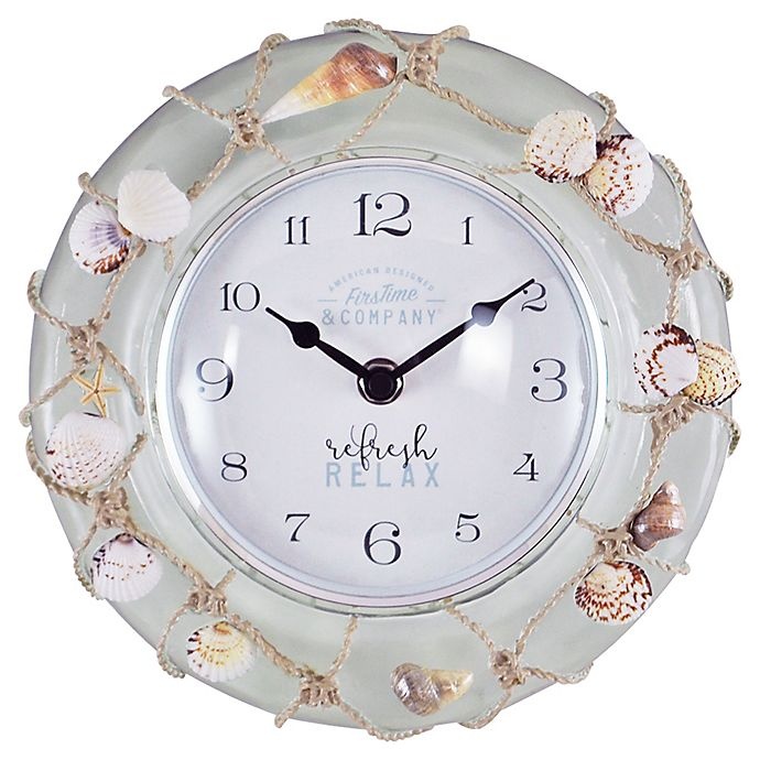 slide 1 of 2, FirsTime & Co. Ocean Float Wall Clock, 8 in