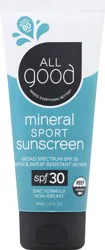 All Good SPF 30 Sport Mineral Sunscreen 89 ml