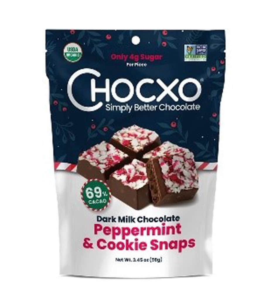 slide 2 of 2, Chocxo Dark Chocolate Candy Cane Cup, 3.45 oz