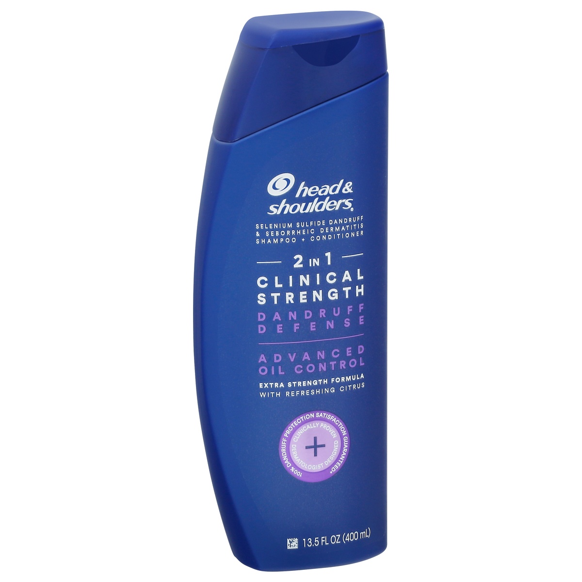 slide 2 of 10, Head & Shoulders 2 in 1 Clinical Strength Shampoo + Conditioner 13.5 fl oz, 13.5 fl oz